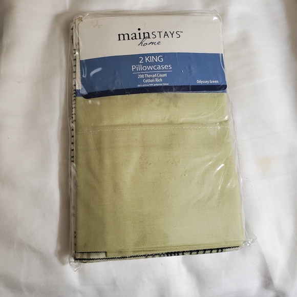 2 sets King pillow cases Green - Picture 2 of 4
